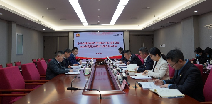 四川省兴发游戏xf集团辅导赴各子公司督导2022年度党员辅导干部民主生涯会